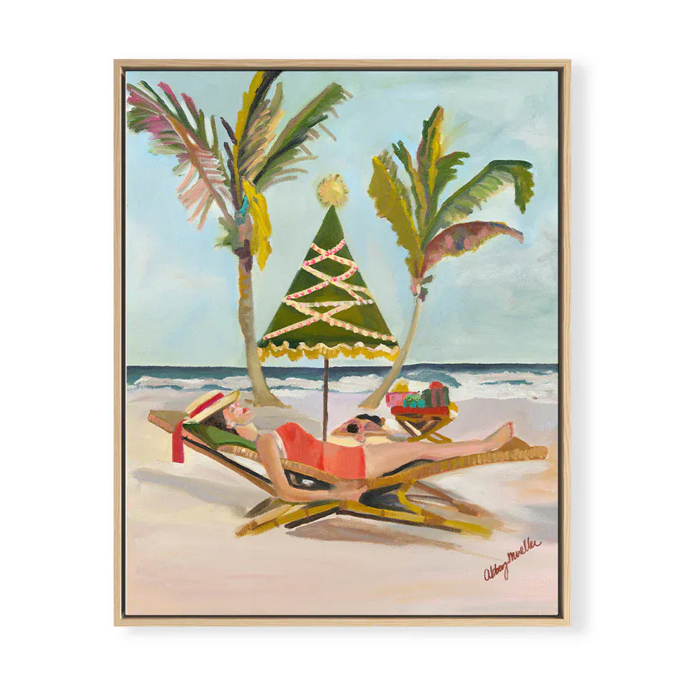 Urban Garden Wrapped Canvas / 8x10 Christmas Babe by Abbey Mueller Artwork ChristmasBabe810Wrapped