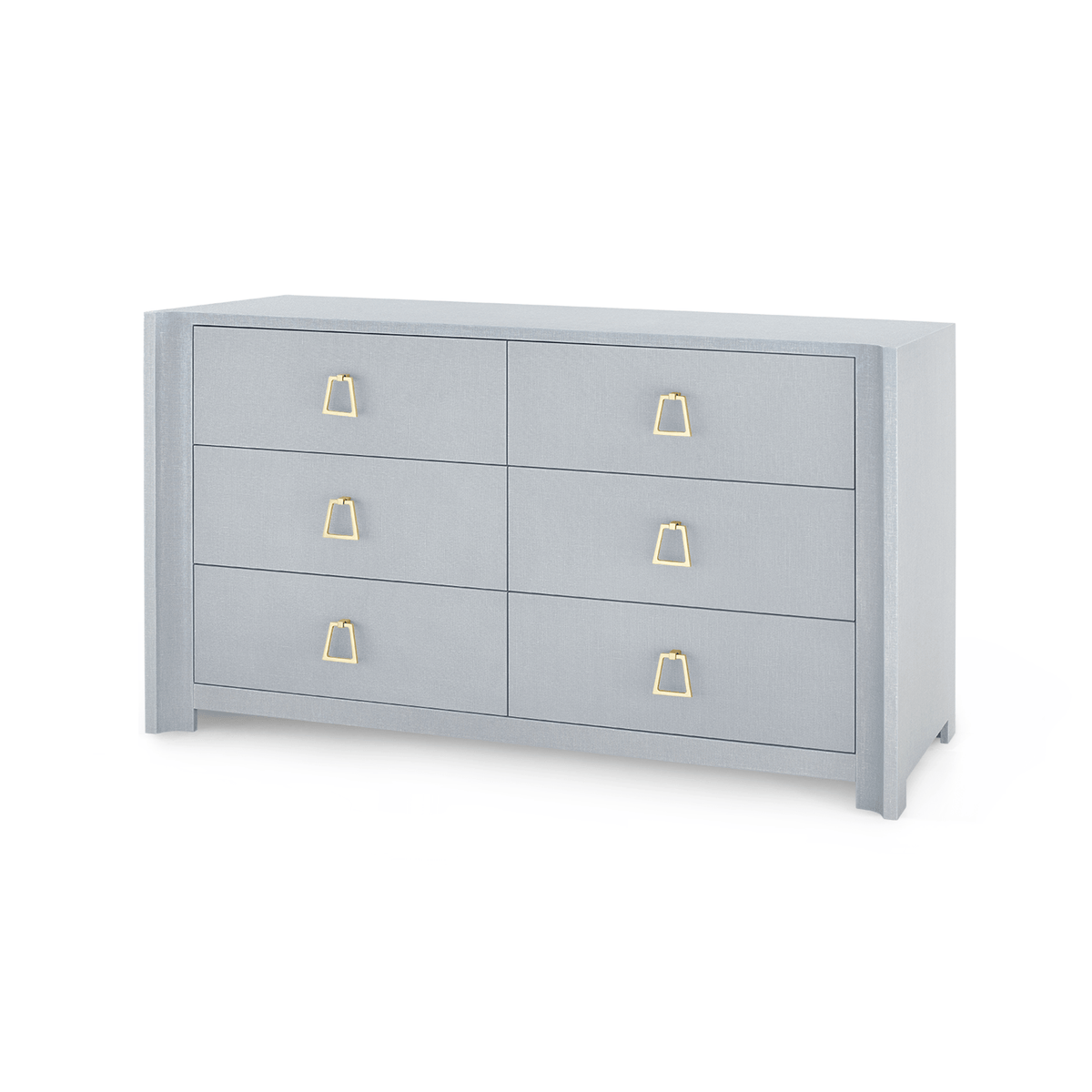 Villa & House Audrey Extra Large 6-Drawer, Washed Winter Gray Dressers AUD-250-5126-88