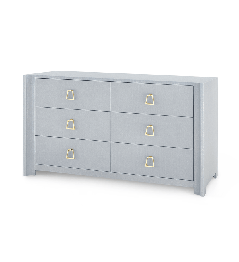 Audrey Extra Large 6-Drawer, Washed Winter Gray