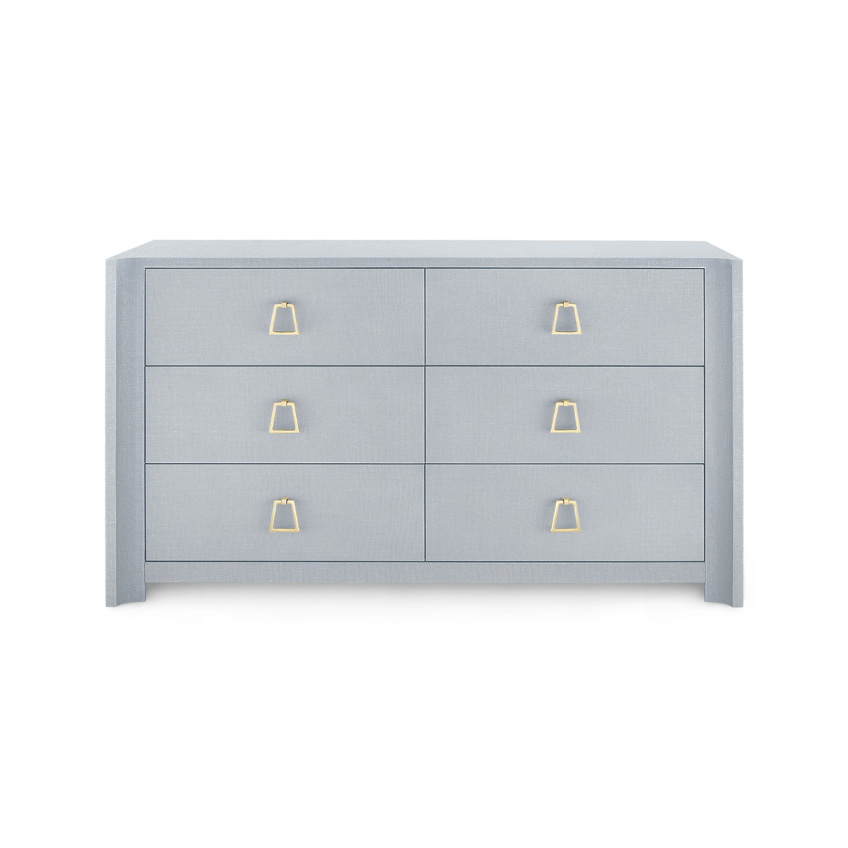 Villa & House Audrey Extra Large 6-Drawer, Washed Winter Gray Dressers AUD-250-5126-88