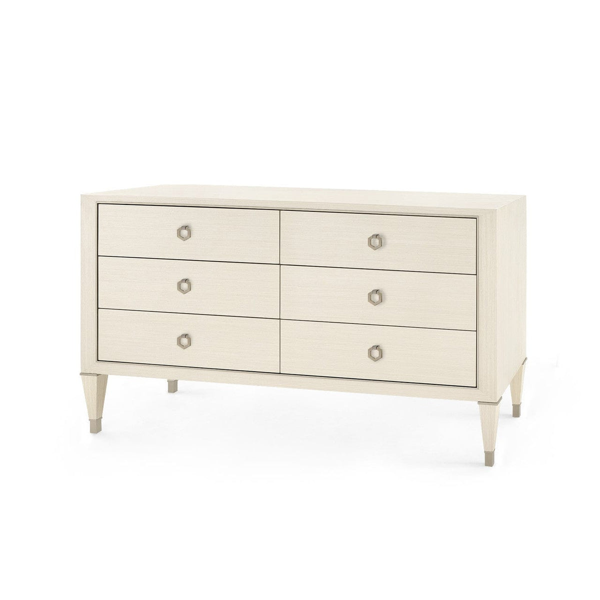 Villa & House Blanched Oak and Satin Bronze Morris Extra Large 6-Drawer Dressers MRS-250-22-894