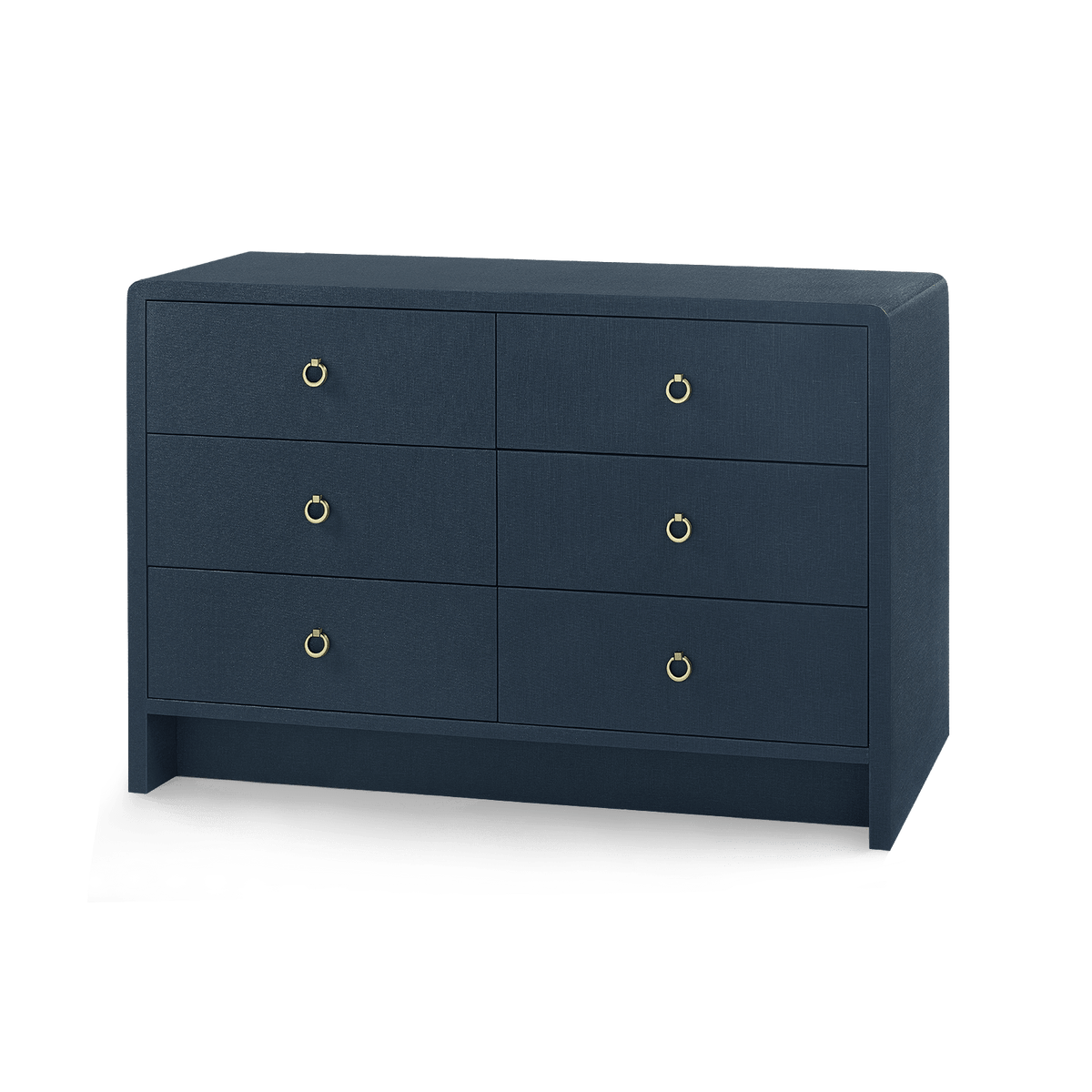 Villa & House Blue Steel Bryant Linen Extra Large 6-Drawer Dressers BRY-250-5198