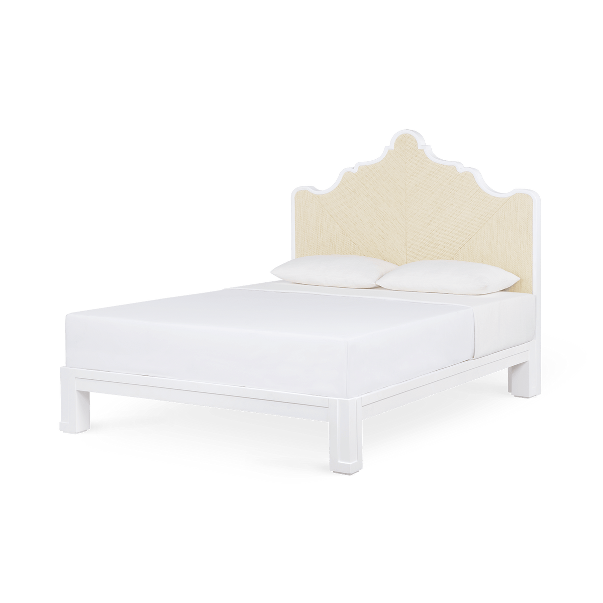 Villa & House Queen Victoria Headboard with Ryder Bed Frame Headboards VIC-540-6124-WB