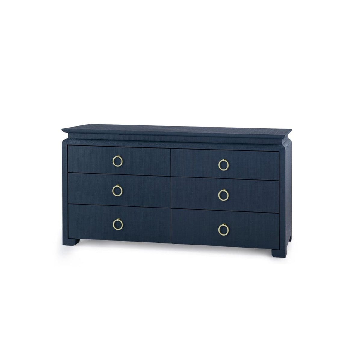 Villa & House Storm Blue Elina Extra Large 6-Drawer Dressers ELI-250-538