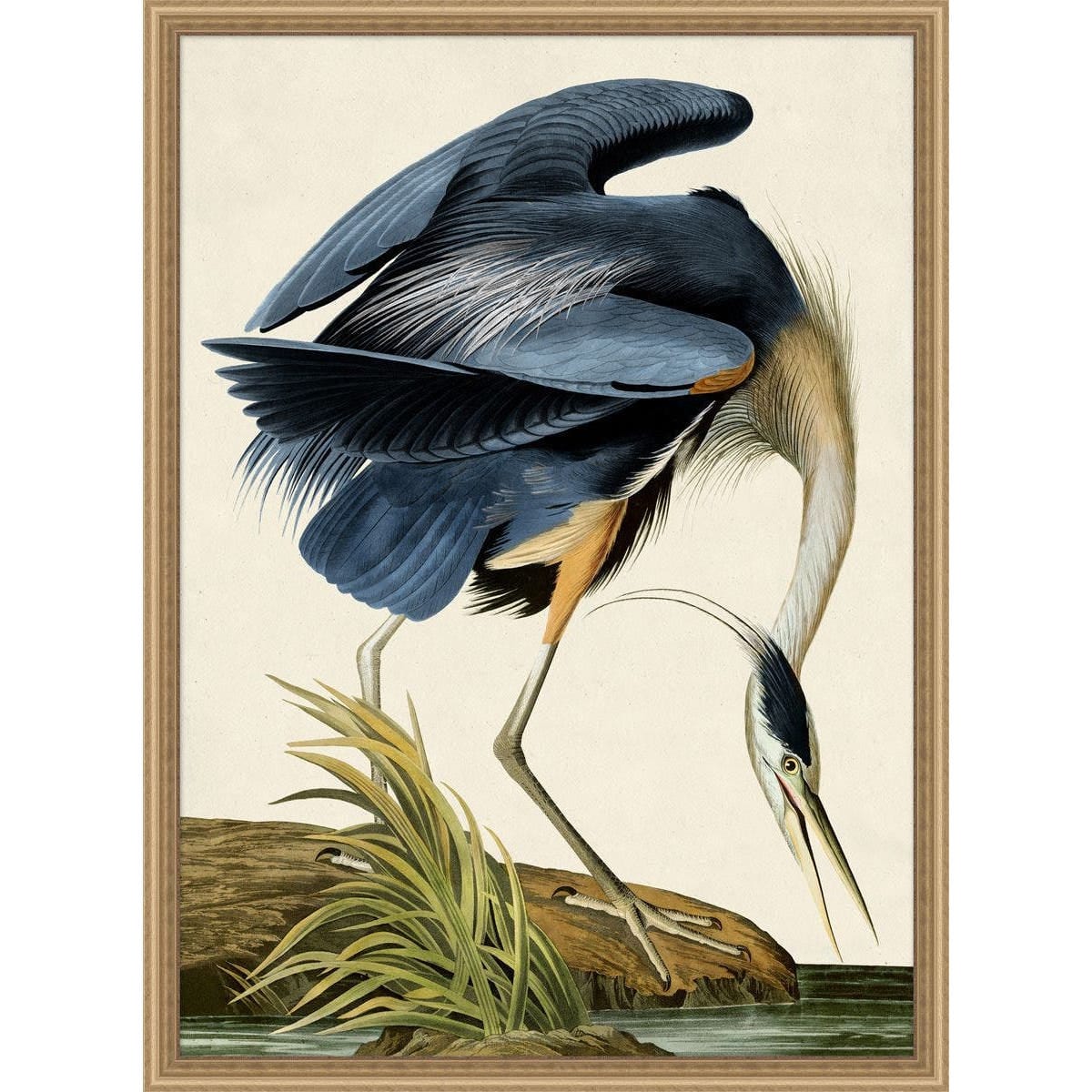 Wendover Art Blue Water Bird Artwork 28403