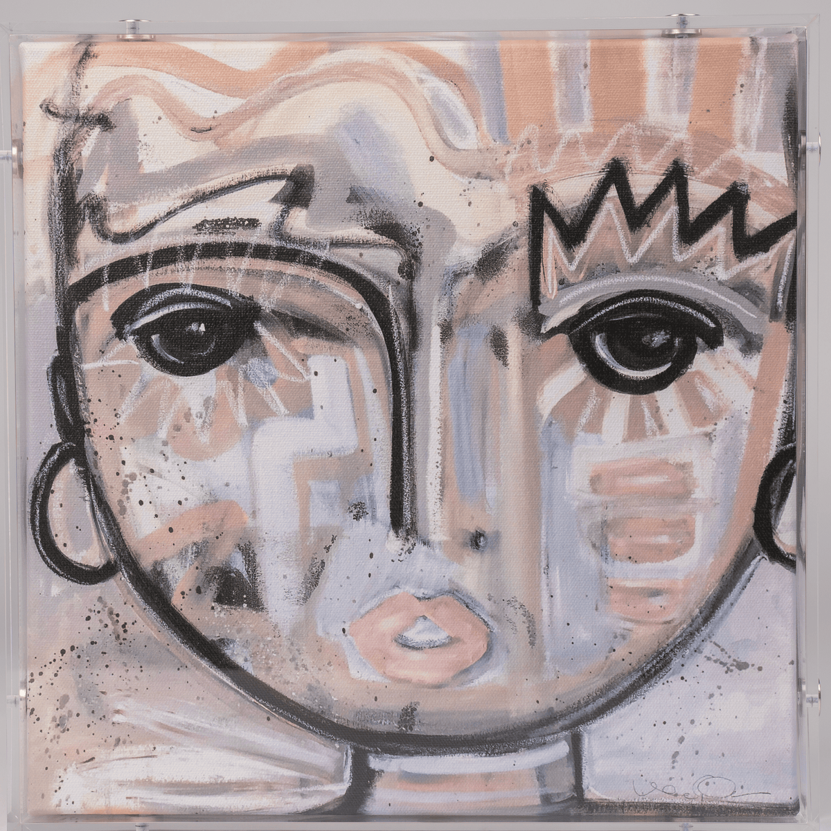 Windy O'Connor 12" Dreaming Chica on Acrylic Artwork DreamingChicaAcrylic12x12