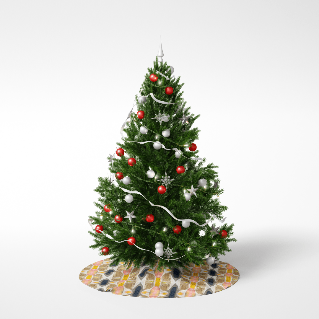 Windy O'Connor Blush Topaz Tree Skirt Seasonal & Holiday Decorations BlushTopazTreeSkirt