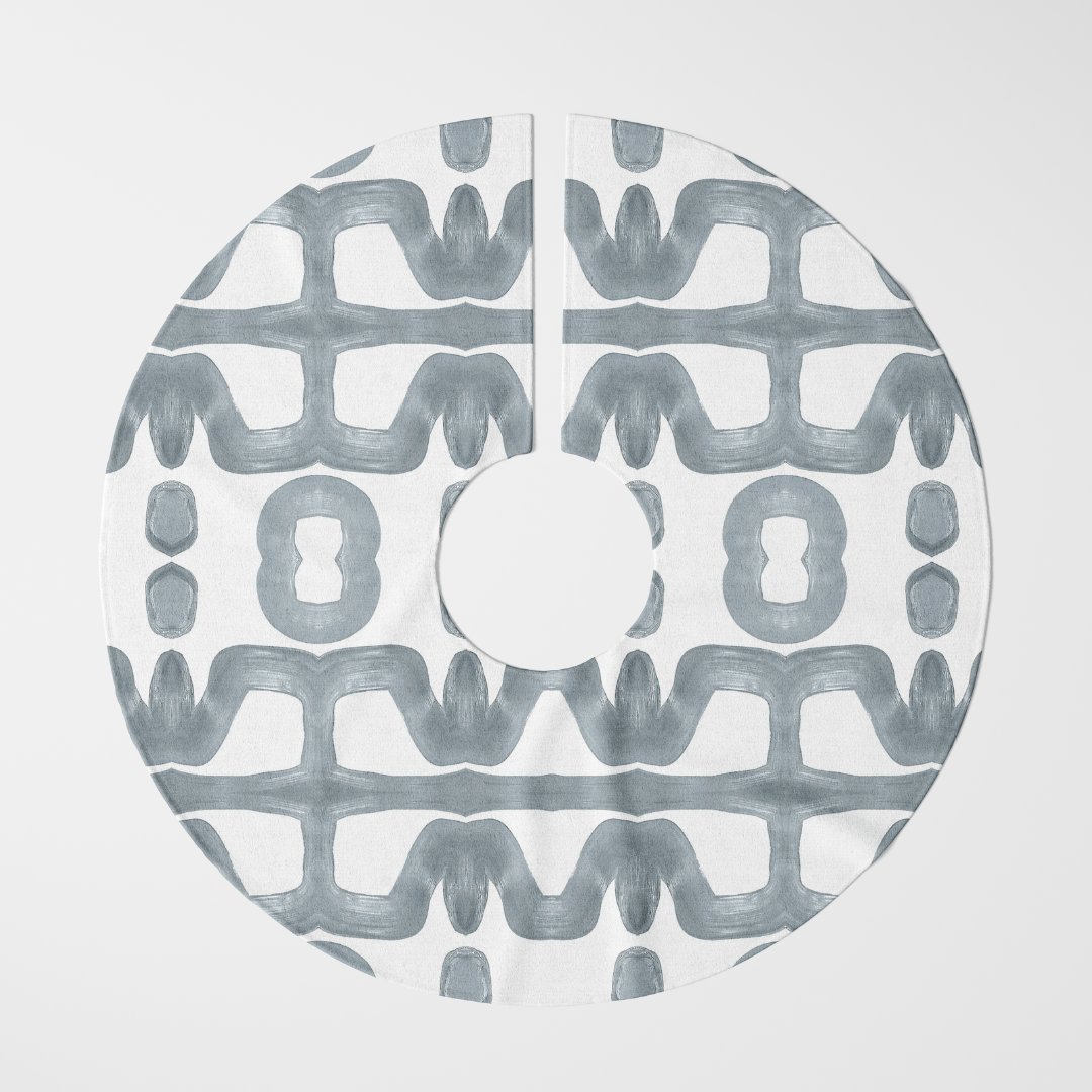 Windy O'Connor Candied Icing Steel Tree Skirt Seasonal & Holiday Decorations CandiedIcingSteelTreeSkirt