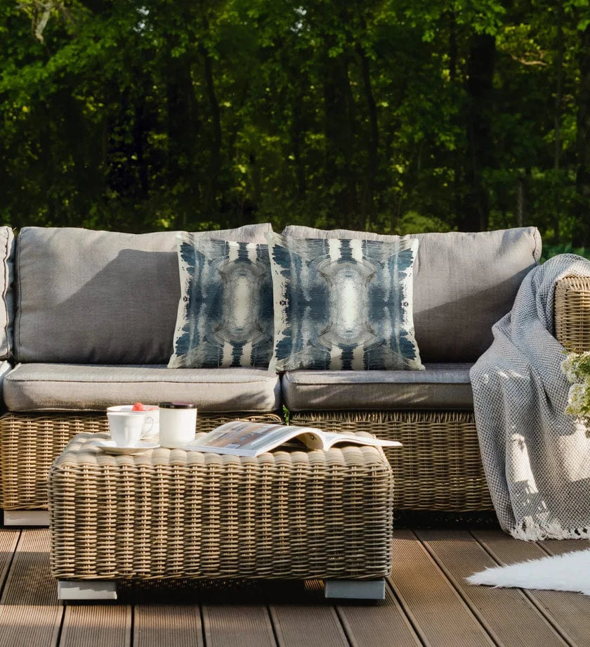 Indigo A Go Go Outdoor Pillow - secondary