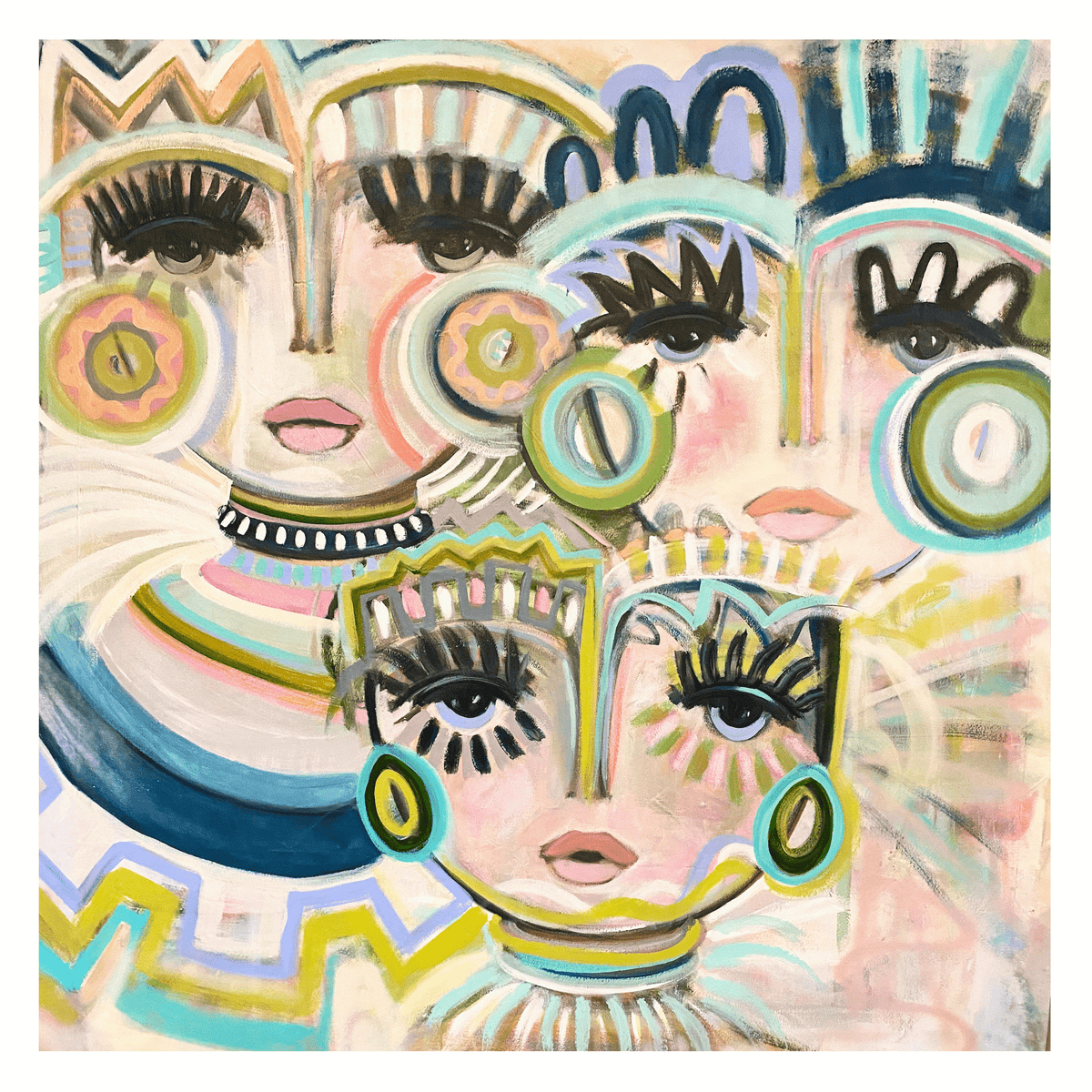 Windy O'Connor Mini Egyptian Princesses Chica - Framed Artwork MIniEgyptianChicaFramed8x8