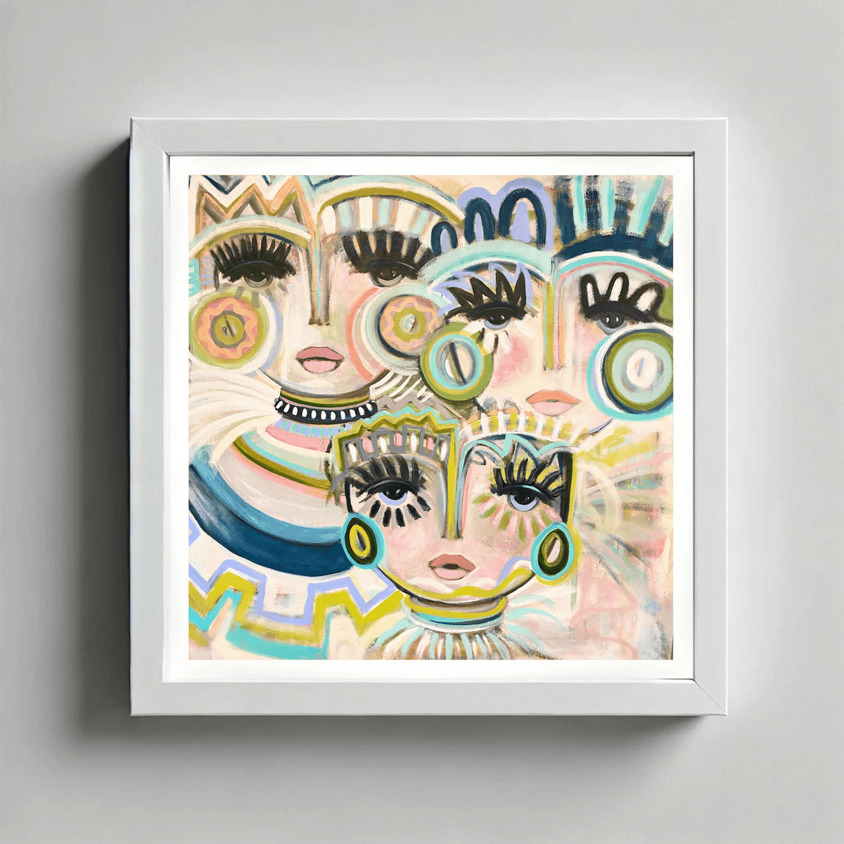 Windy O'Connor Mini Egyptian Princesses Chica - Framed Artwork MIniEgyptianChicaFramed8x8