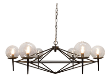 Worlds Away Black Rowe Chandelier Chandeliers ROWAN BLK