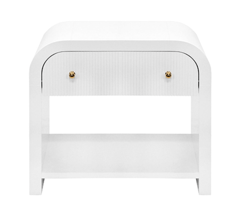 Worlds Away Esther Side Table Accent Tables ESTHER WH