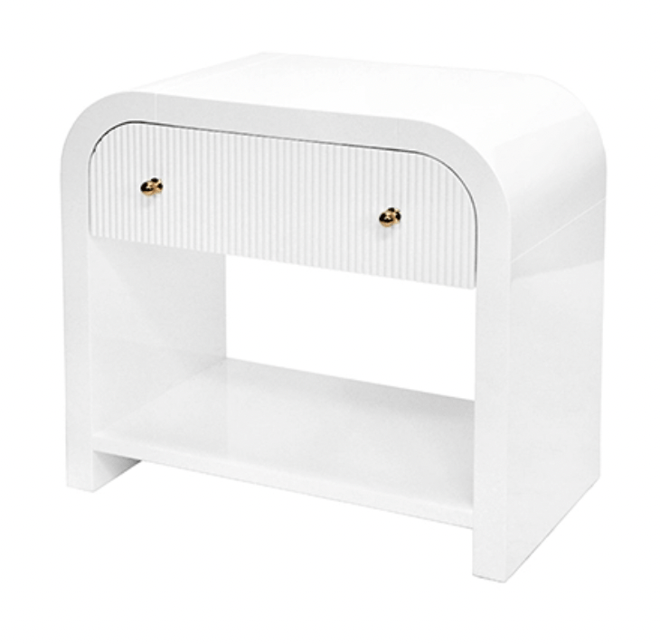 Worlds Away Esther Side Table Accent Tables ESTHER WH