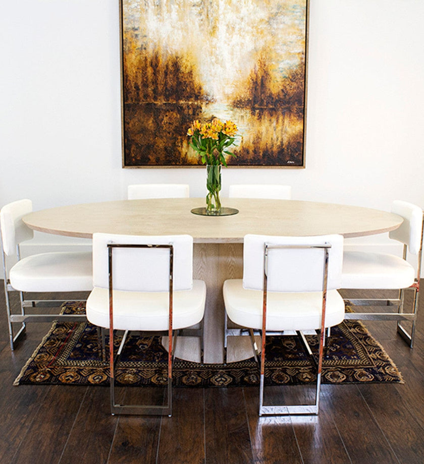 Worlds Away Jefferson Oval Dining Table - secondary