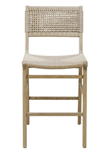 Worlds Away Natural Arie Counter Stool Chairs ASTRID CO