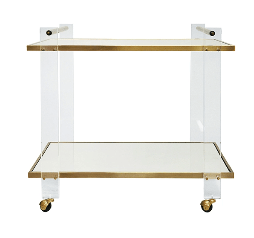 Worlds Away Parson Bar Cart bar cart PIERCE AMB