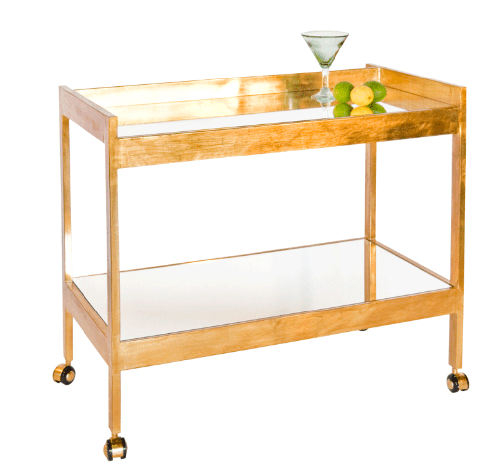 Worlds Away Roe Bar Cart Bar Cart ROLAND G