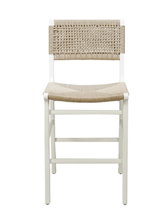 Worlds Away White Arie Counter Stool Chairs ASTRID WH