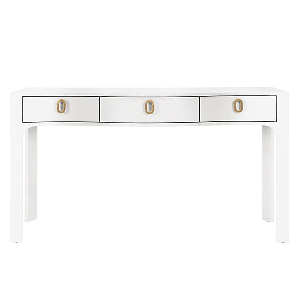 Worlds Away White Worlds Away Sabrina Console Console Table SABRINA WH