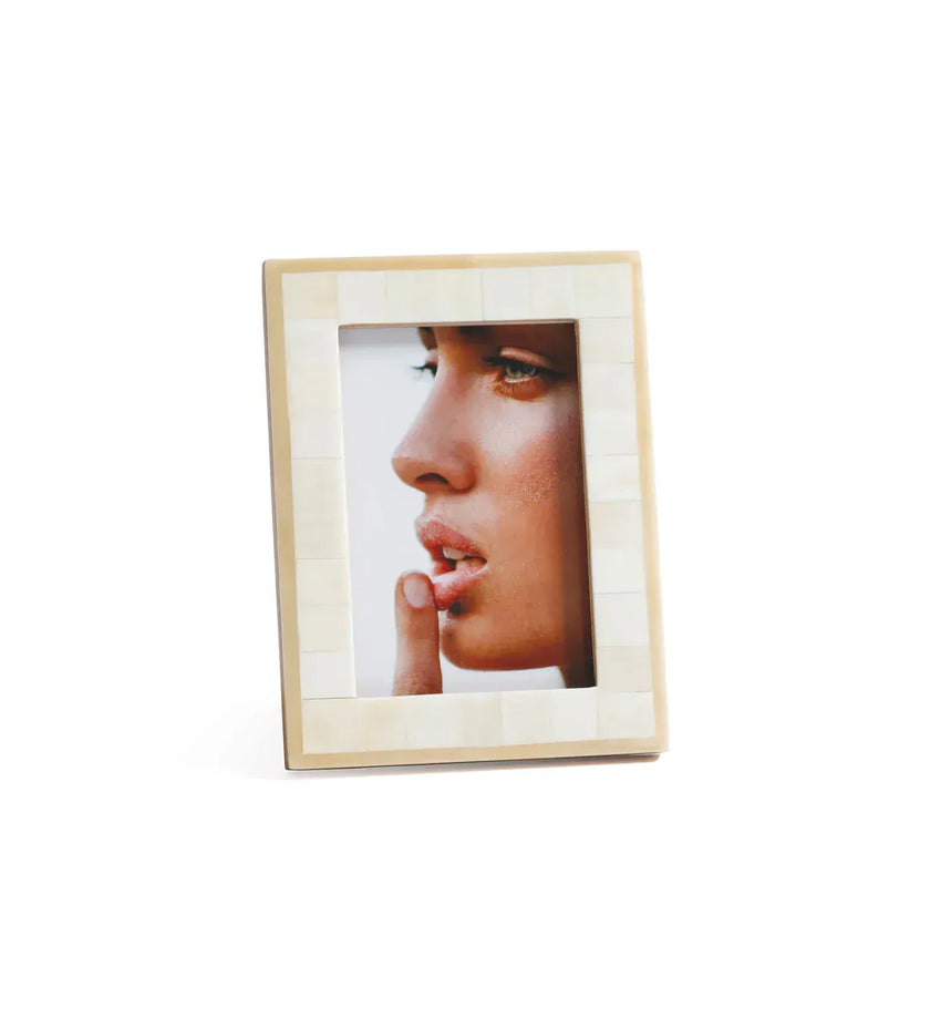 Dune Natural and Bleached White Bone Photo Frame