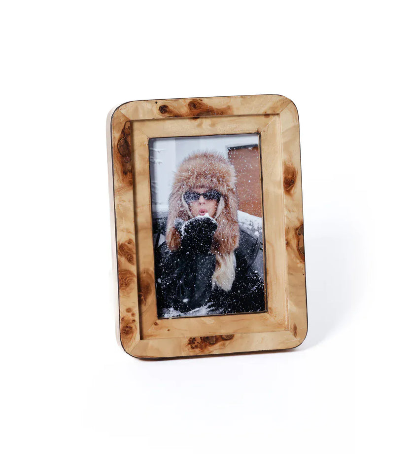 Valberg Burl Veneer Photo Frame