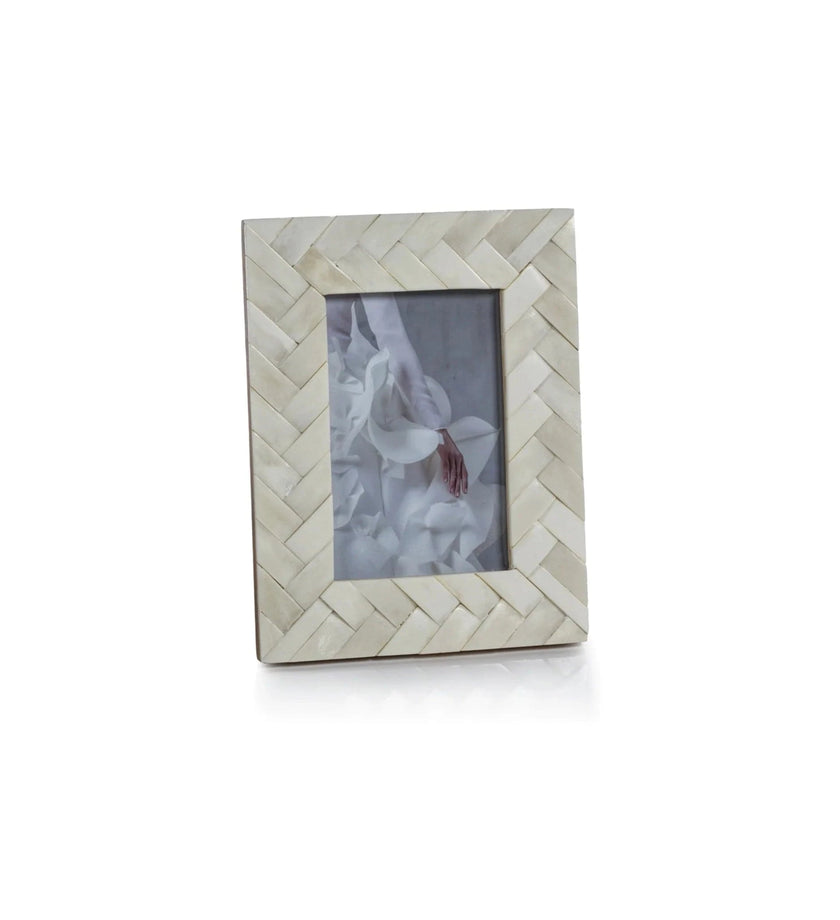 Bone Braided Photo Frame