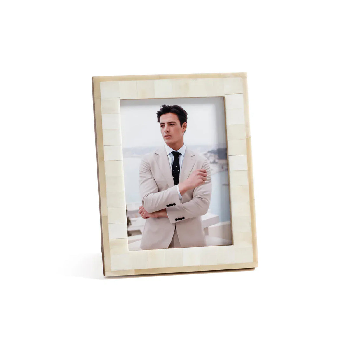 Zodax 5 x 7 Dune Natural and Bleached White Bone Photo Frame Picture Frames IN-8527
