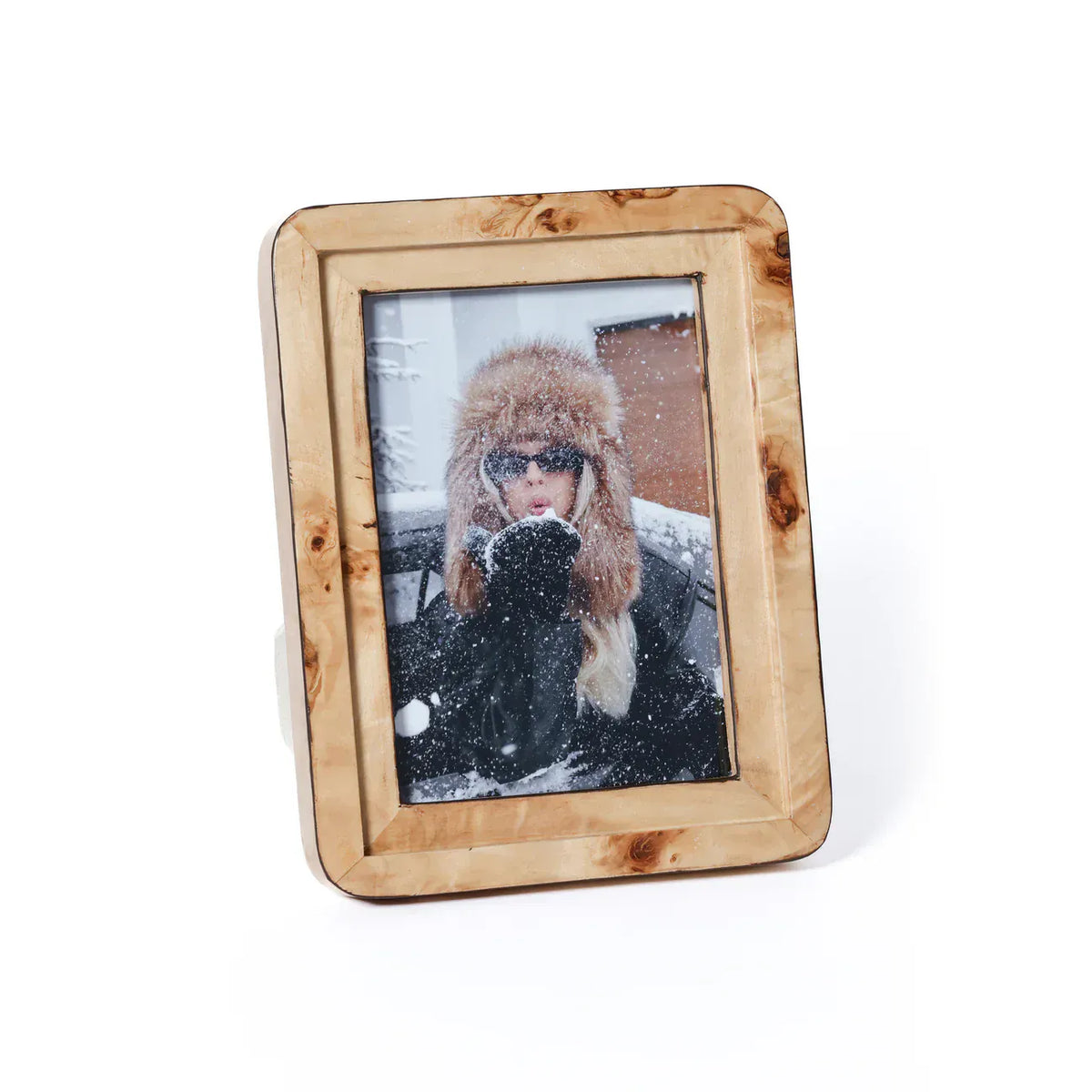 Zodax 5 x 7 Valberg Burl Veneer Photo Frame Picture Frames IN-8323