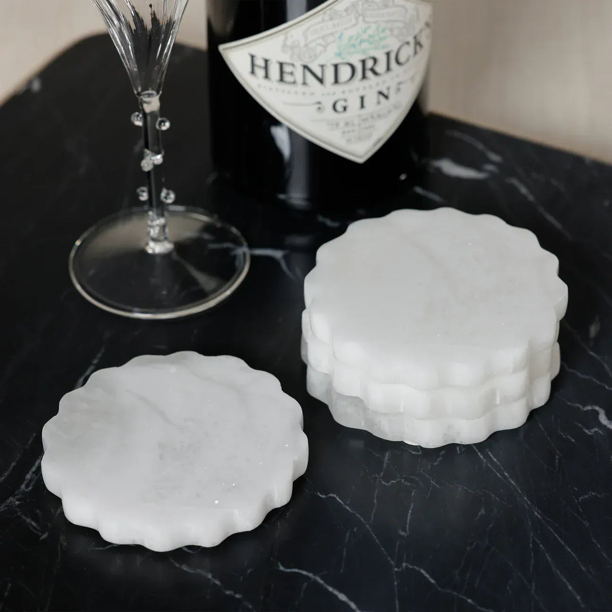 Zodax Alabaster Grace Coaster Coasters IN-8551