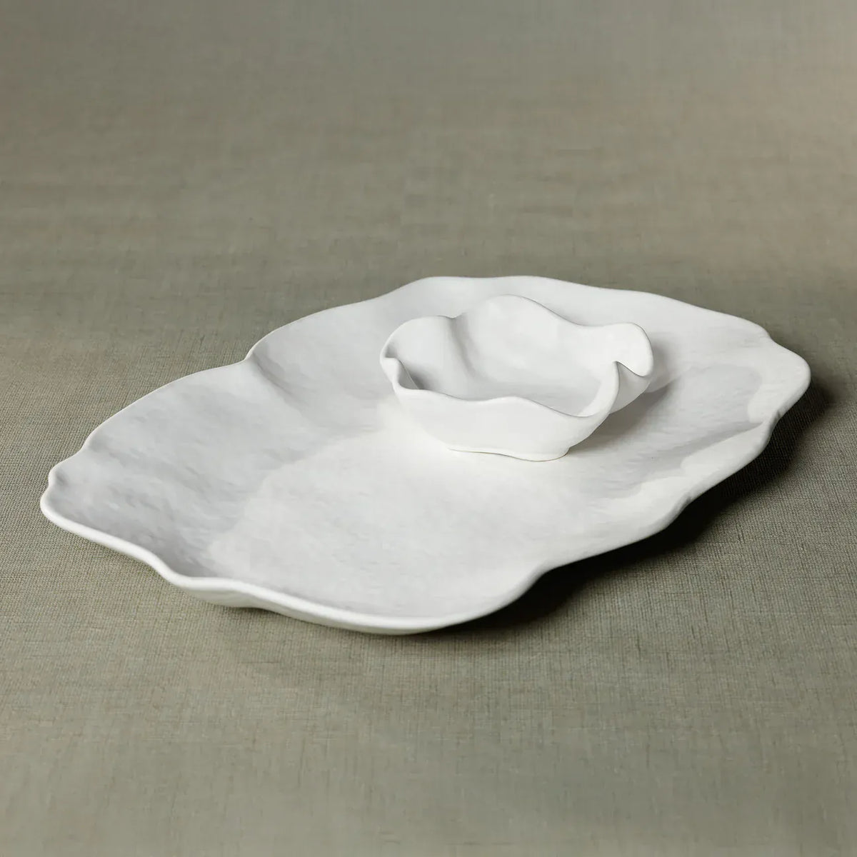 Zodax Alfresco Ceramic Rectangular Serving Platter Serving Platters CH-8256