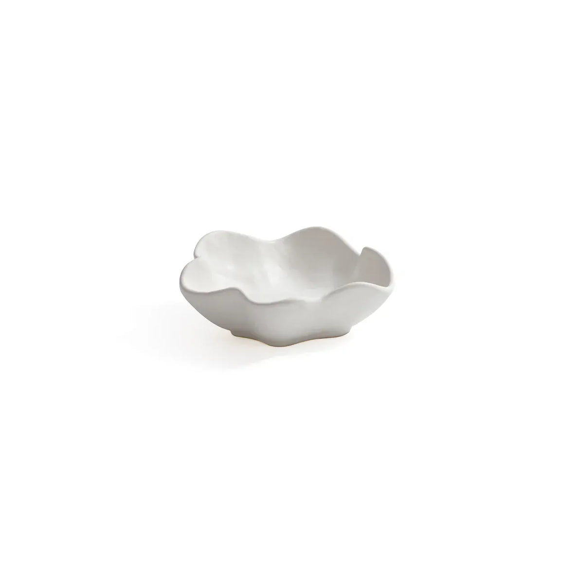 Zodax Alfresco Round Wavy Ceramic Condiment Bowl Bowl CH-8259