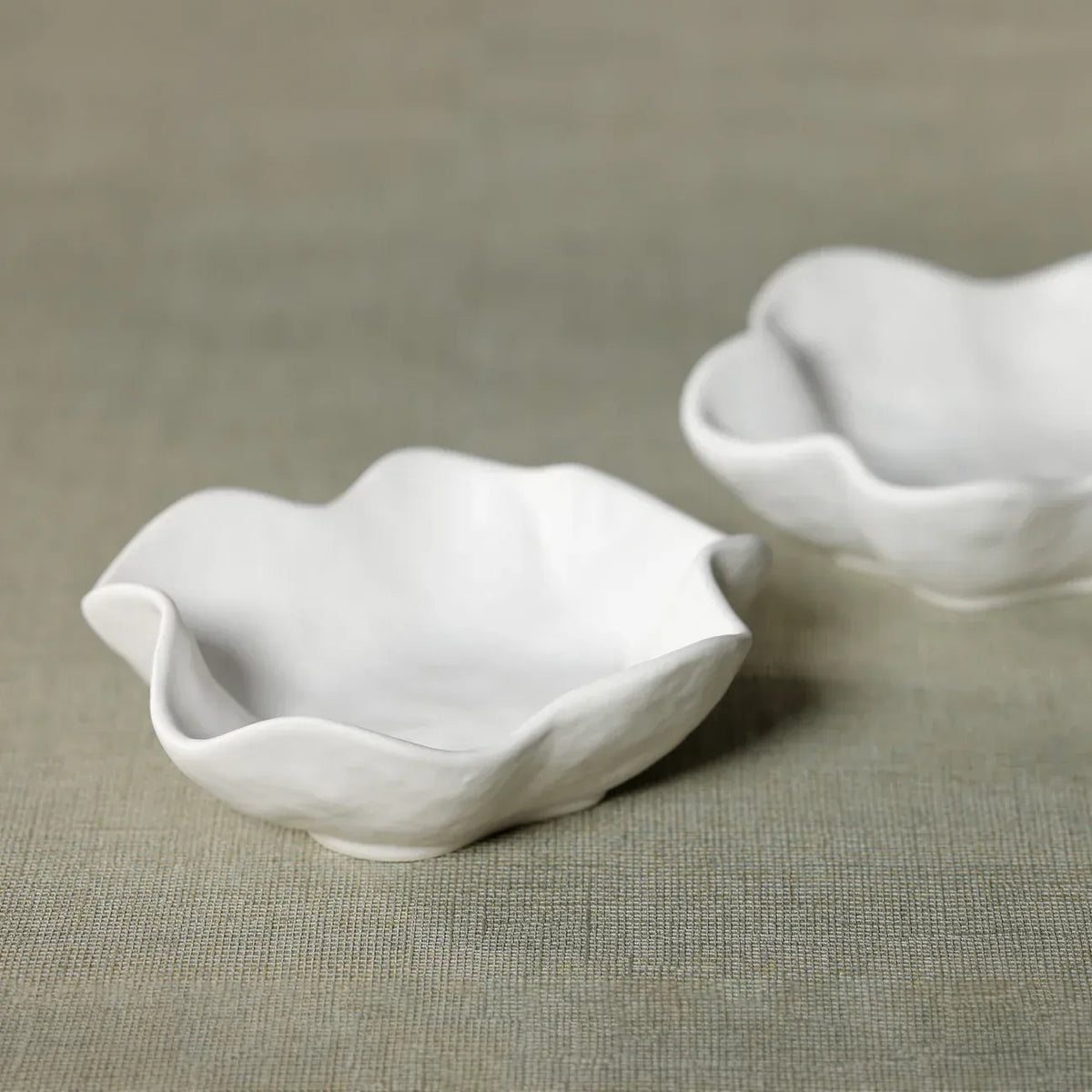 Zodax Alfresco Round Wavy Ceramic Condiment Bowl Bowl CH-8259