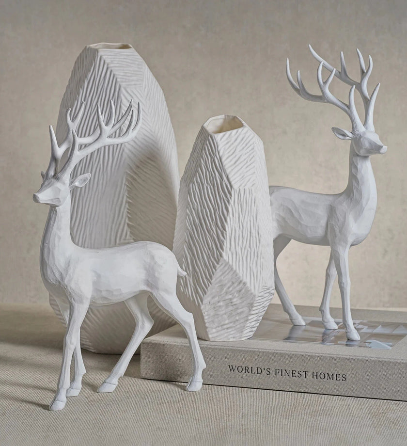All White Decorative Deer - secondary