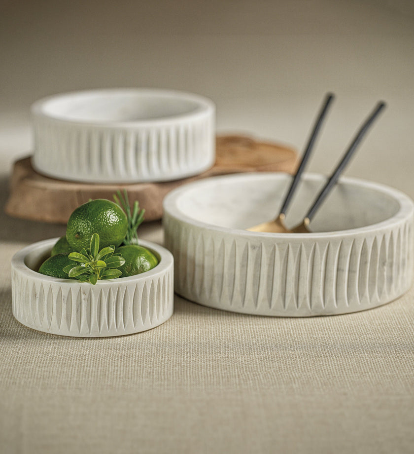 Arezzo Carved Marble Bowl - secondary