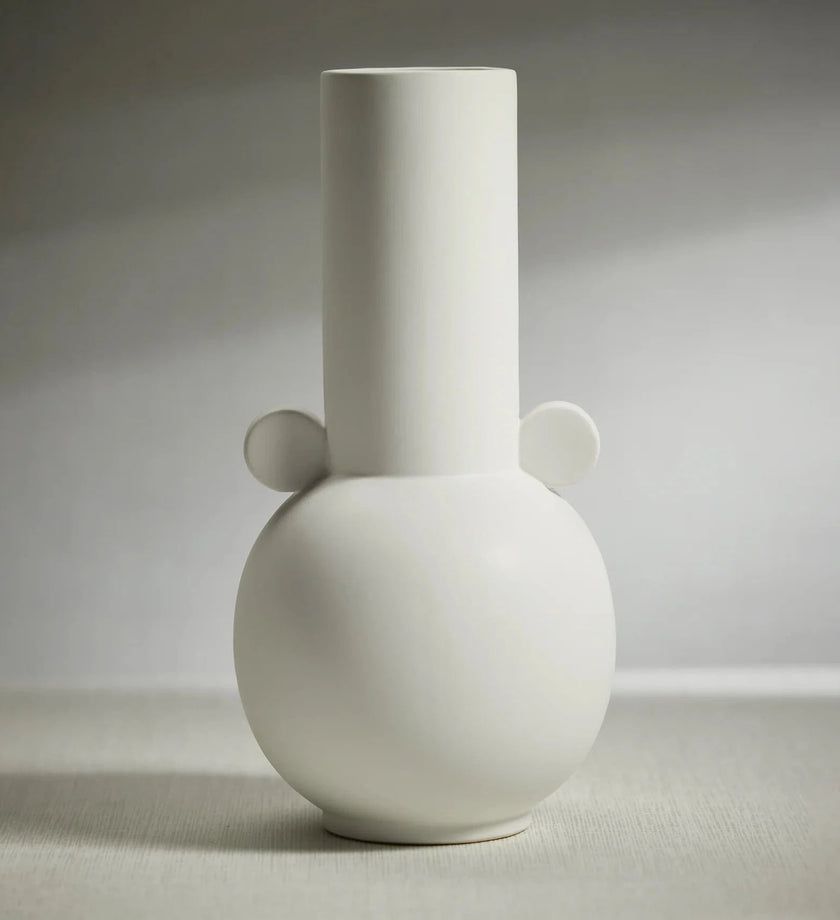 Baden Matt White Ceramic Vase - secondary