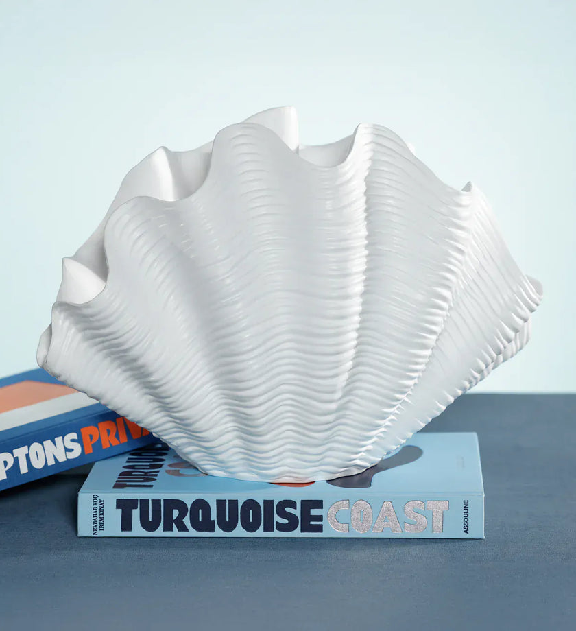 Belize Resin Decorative Shell Vase - secondary