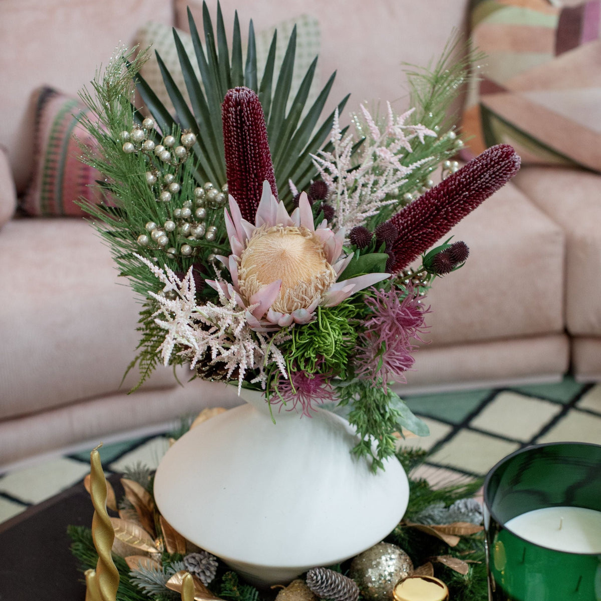 Zodax Bergen White Stoneware Vase Vases CH-5952