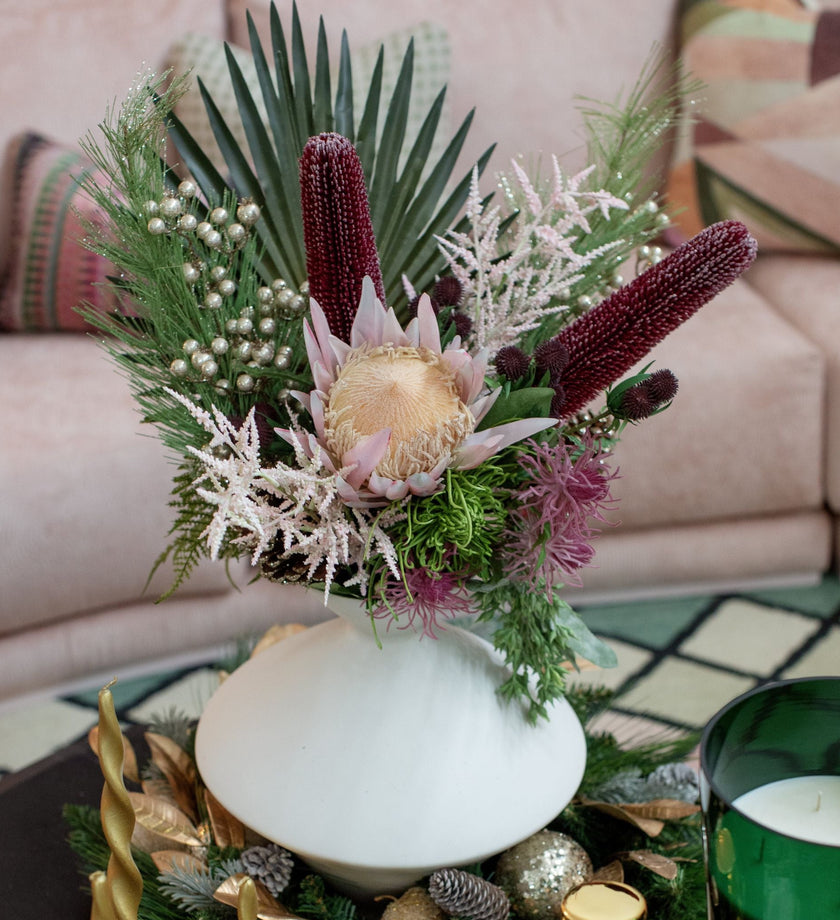 Bergen White Stoneware Vase - secondary