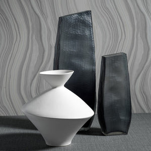 Zodax Bergen White Stoneware Vase Vases CH-5952