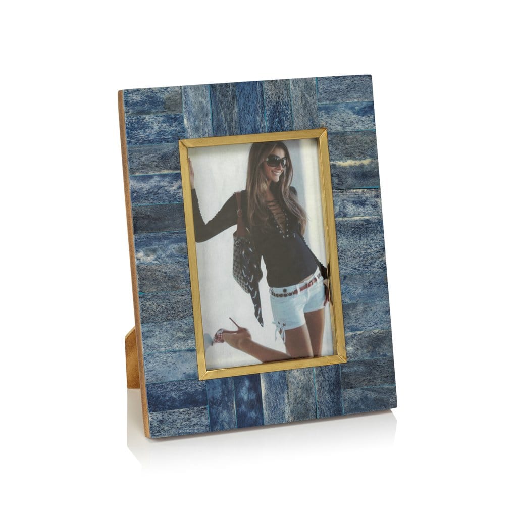 Zodax Biarritz Blue Bone Photo Frame IN-7149