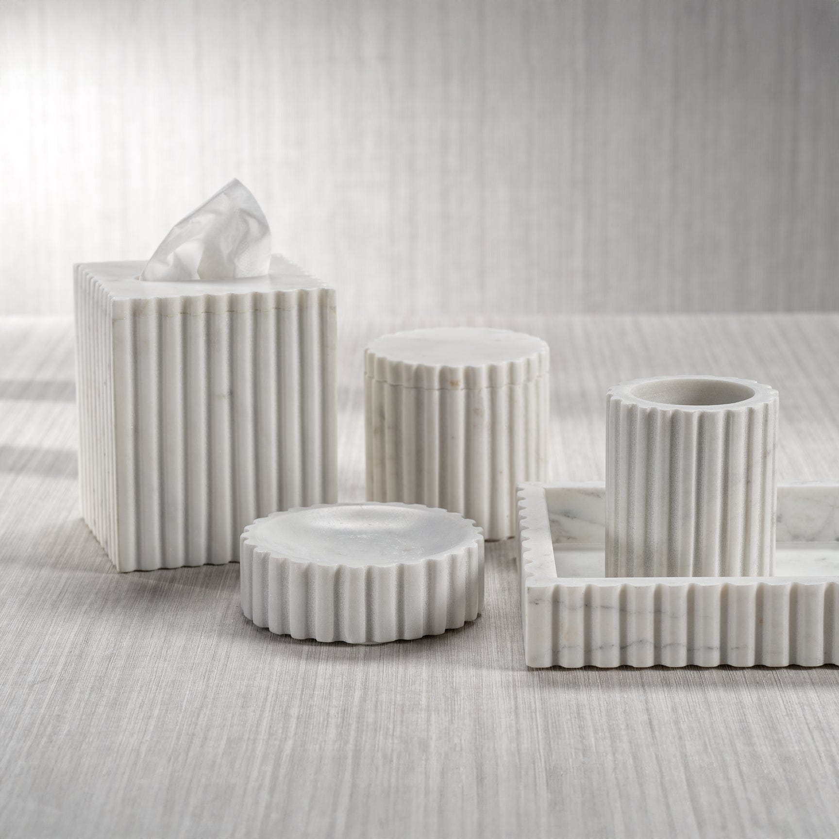 Zodax Camogli Marble Tissue Holder