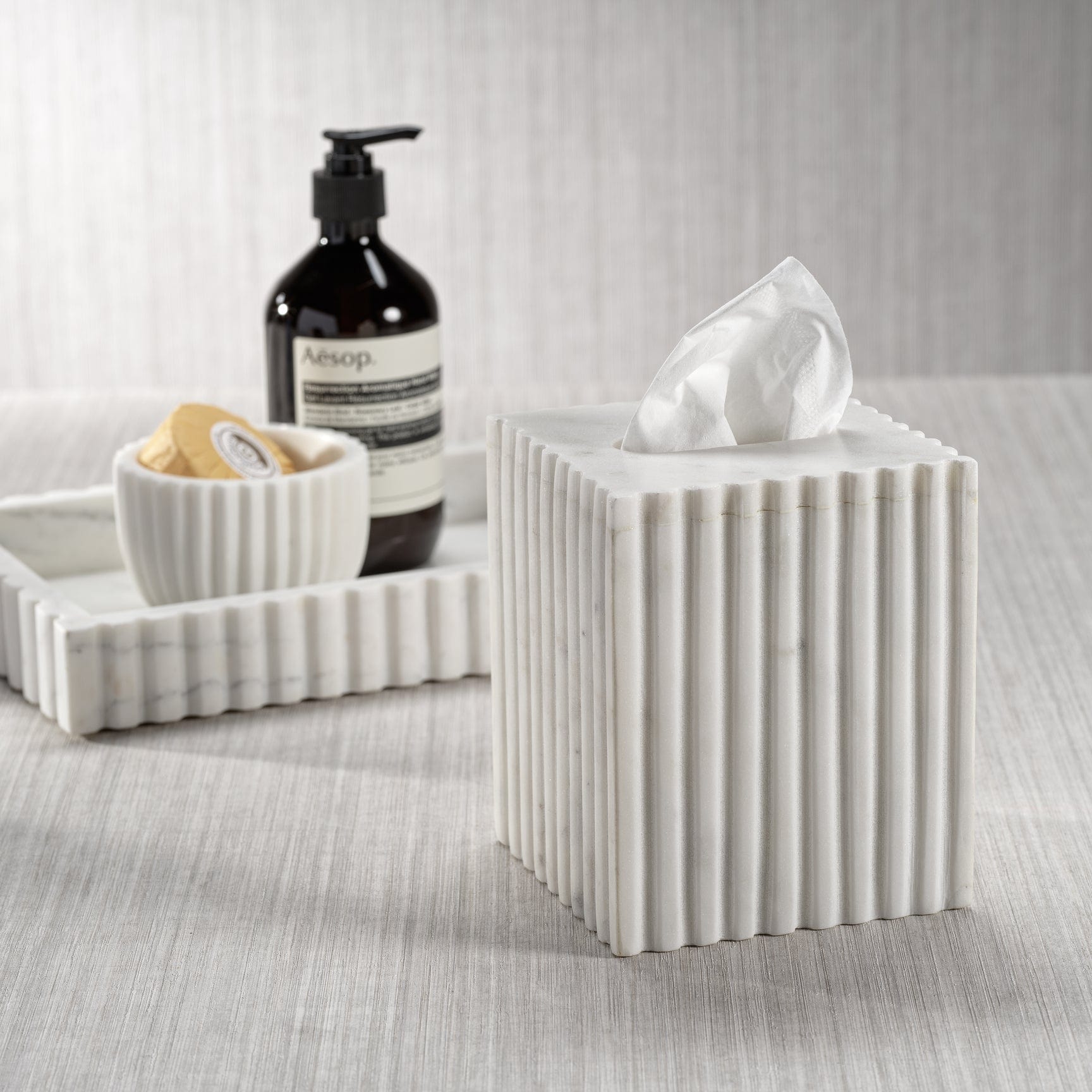 Zodax Camogli Marble Tissue Holder - Thumbnail 3
