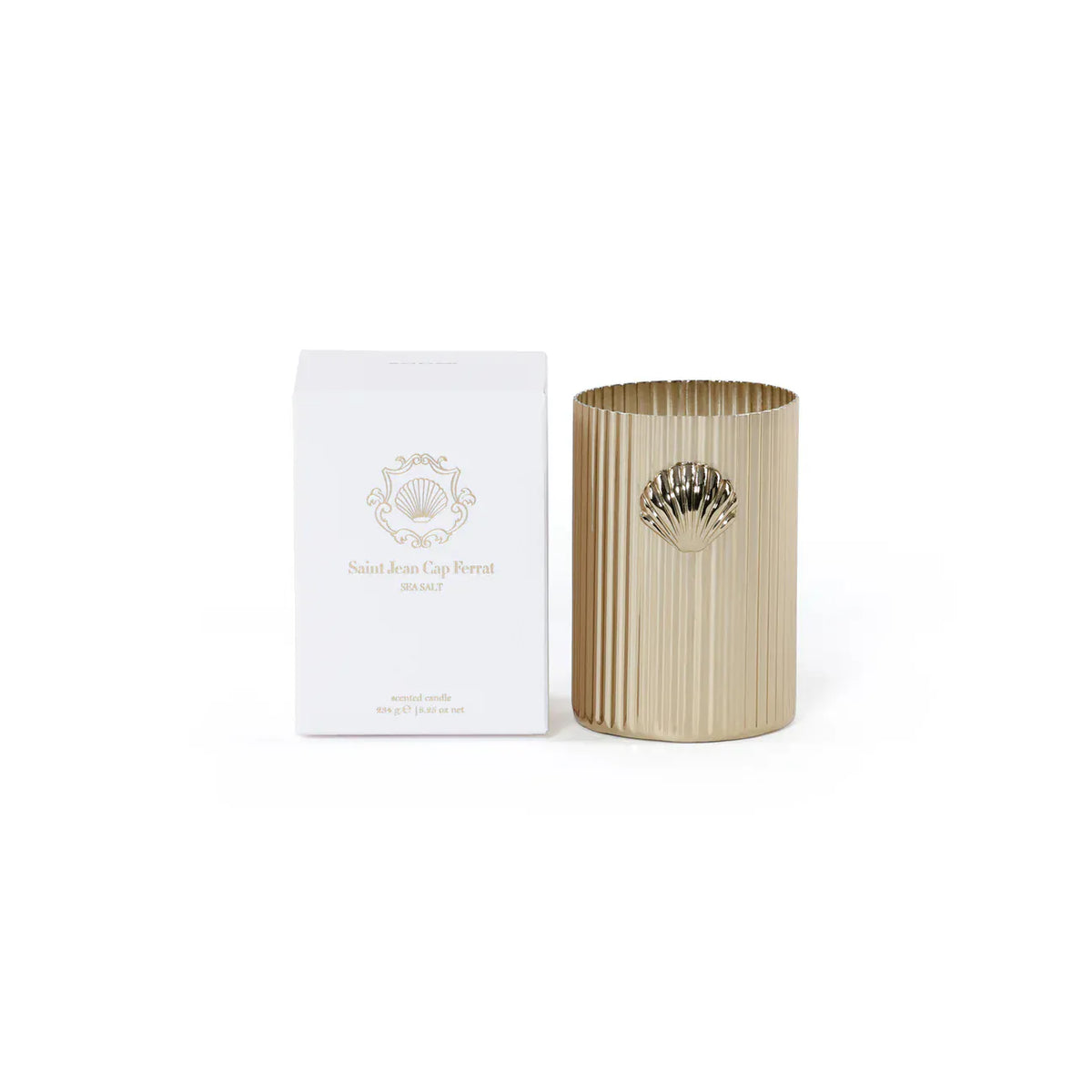 Zodax Cap Ferrat Fan Shell Design Candle in Gift Box Candles IG-2989