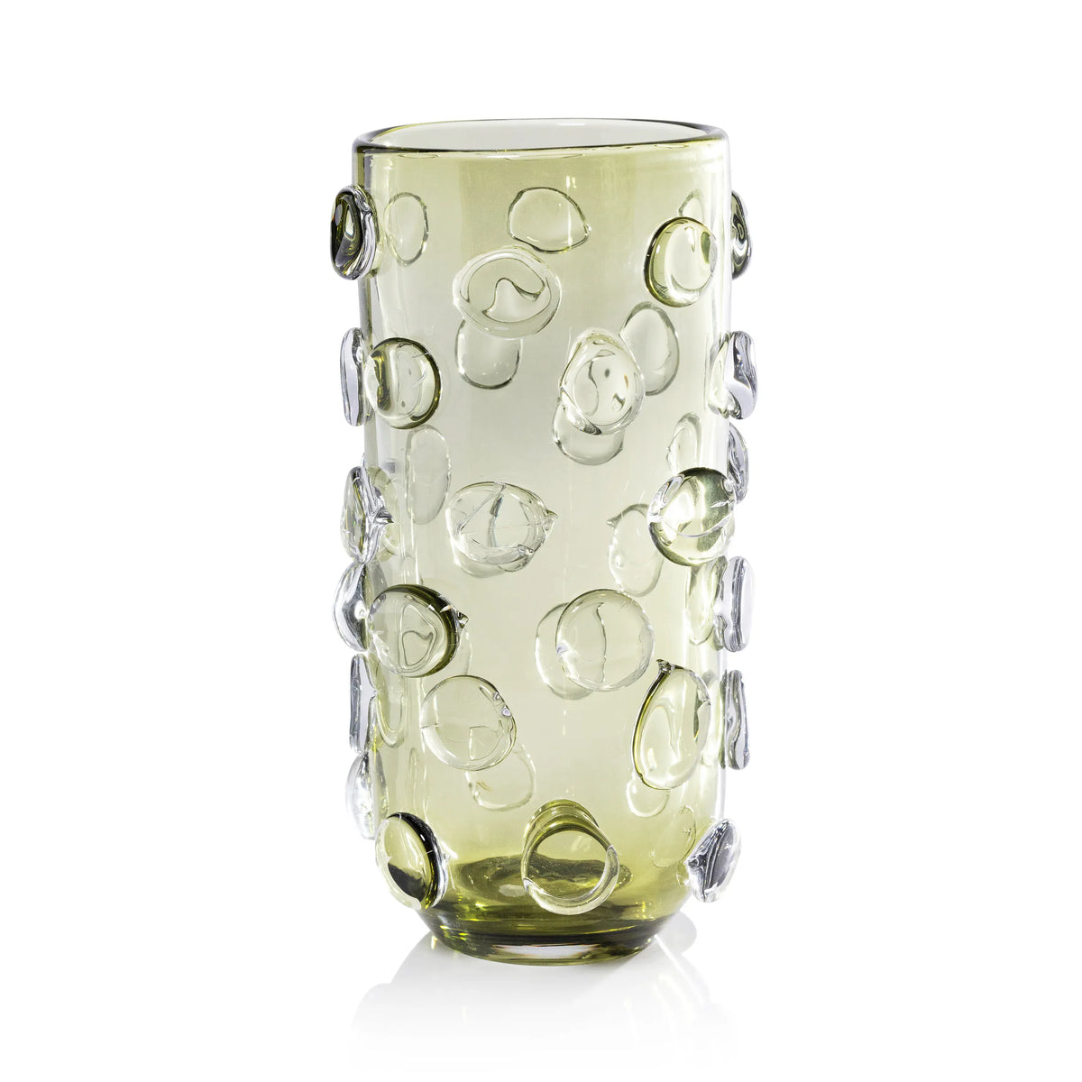 Zodax Celeste Tall Vase / Hurricane - Olive Green Vase CH-7871