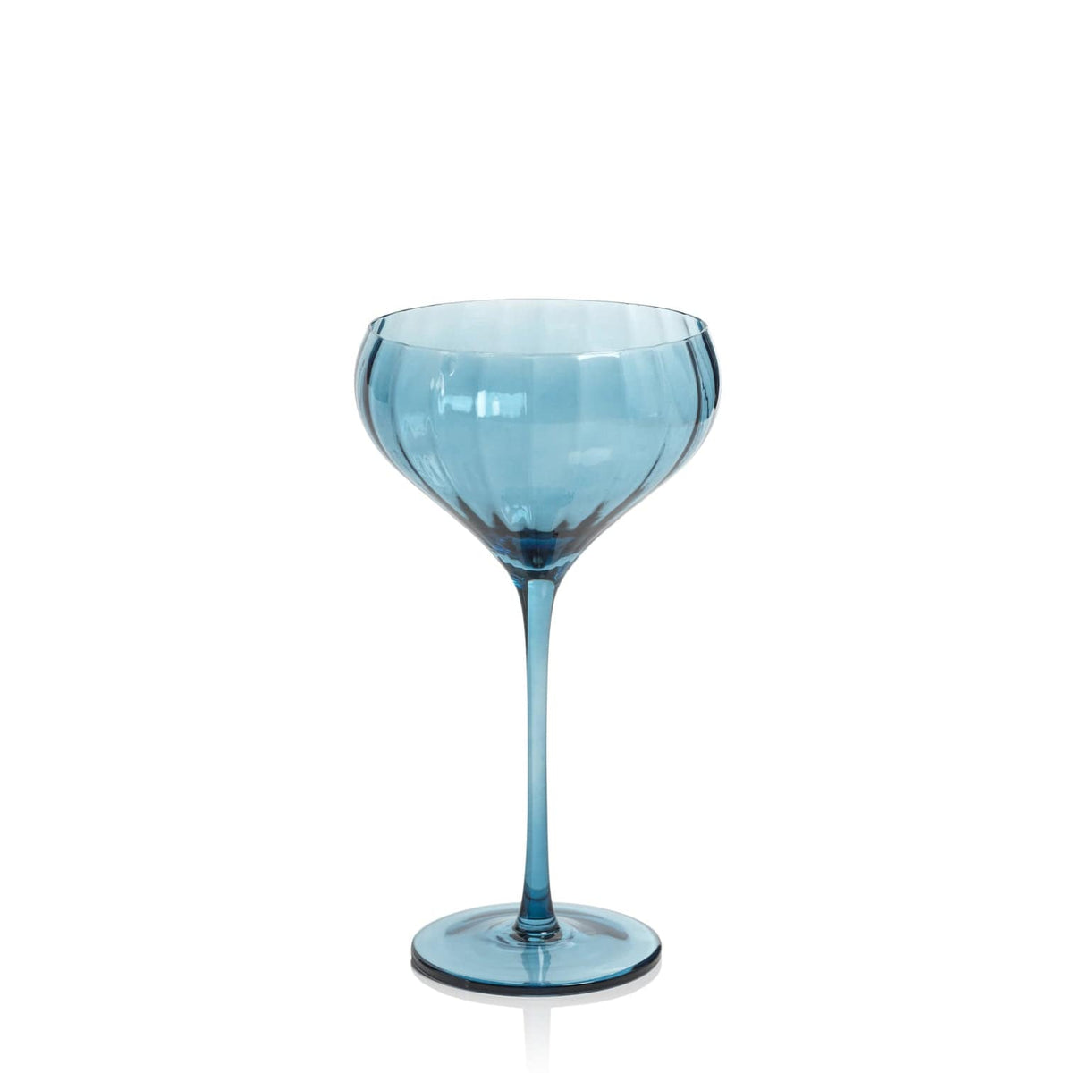 Zodax Cocktail Glass Madeleine Optic Glassware- Blue Glassware CH-6690