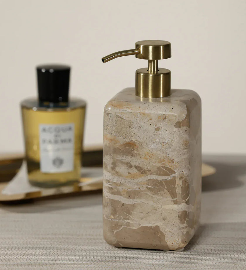 Crema Fossil Marble Soap and Lotion Dispenser - secondary