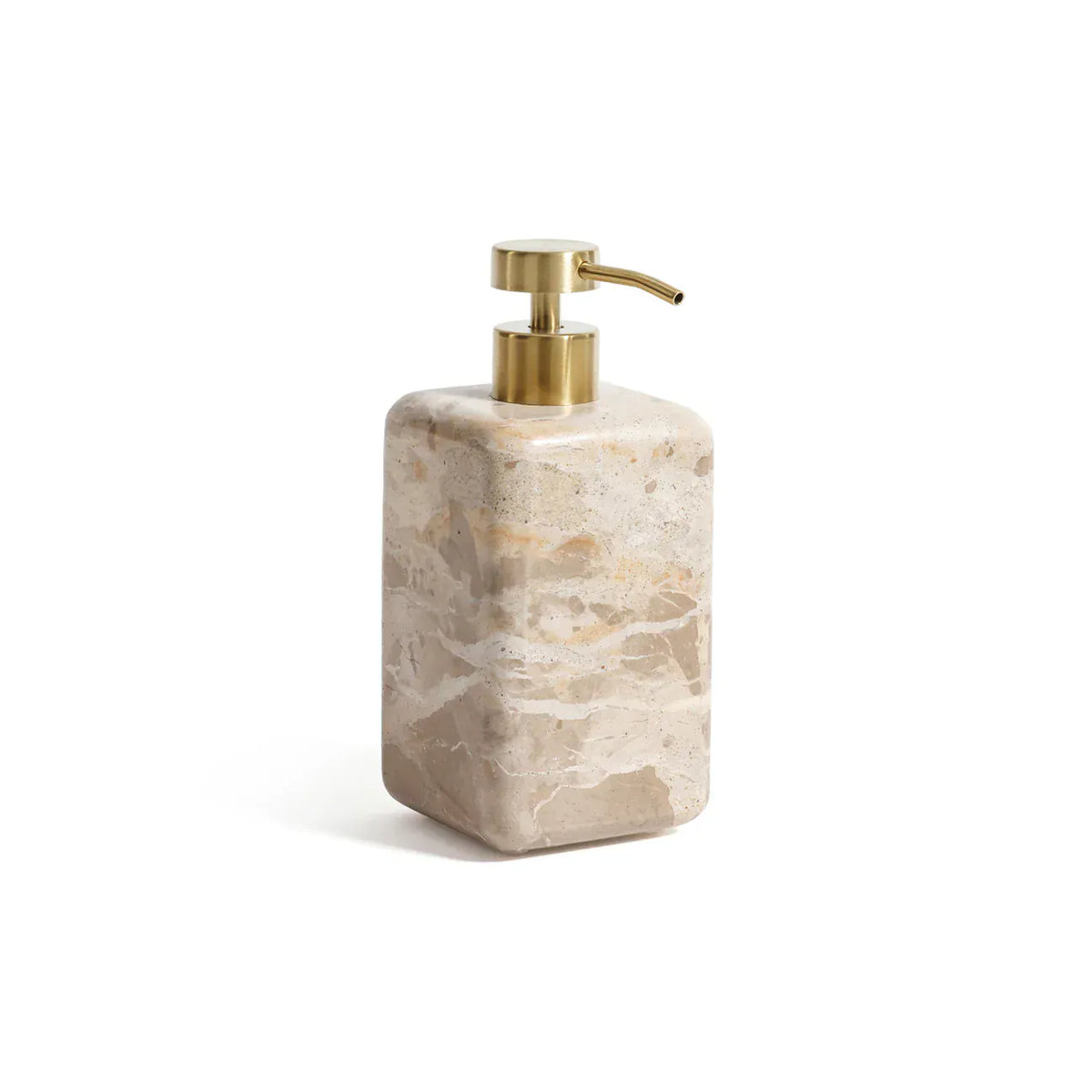Zodax Crema Fossil Marble Soap and Lotion Dispenser Soap & Lotion Dispensers IN-8537