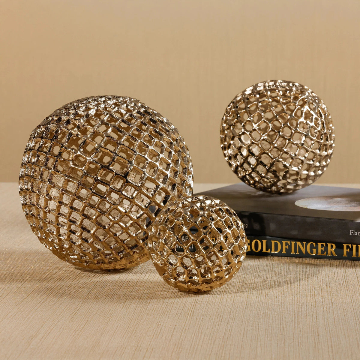 Zodax Decorative Alloy Orb - Gold Decorative Objects