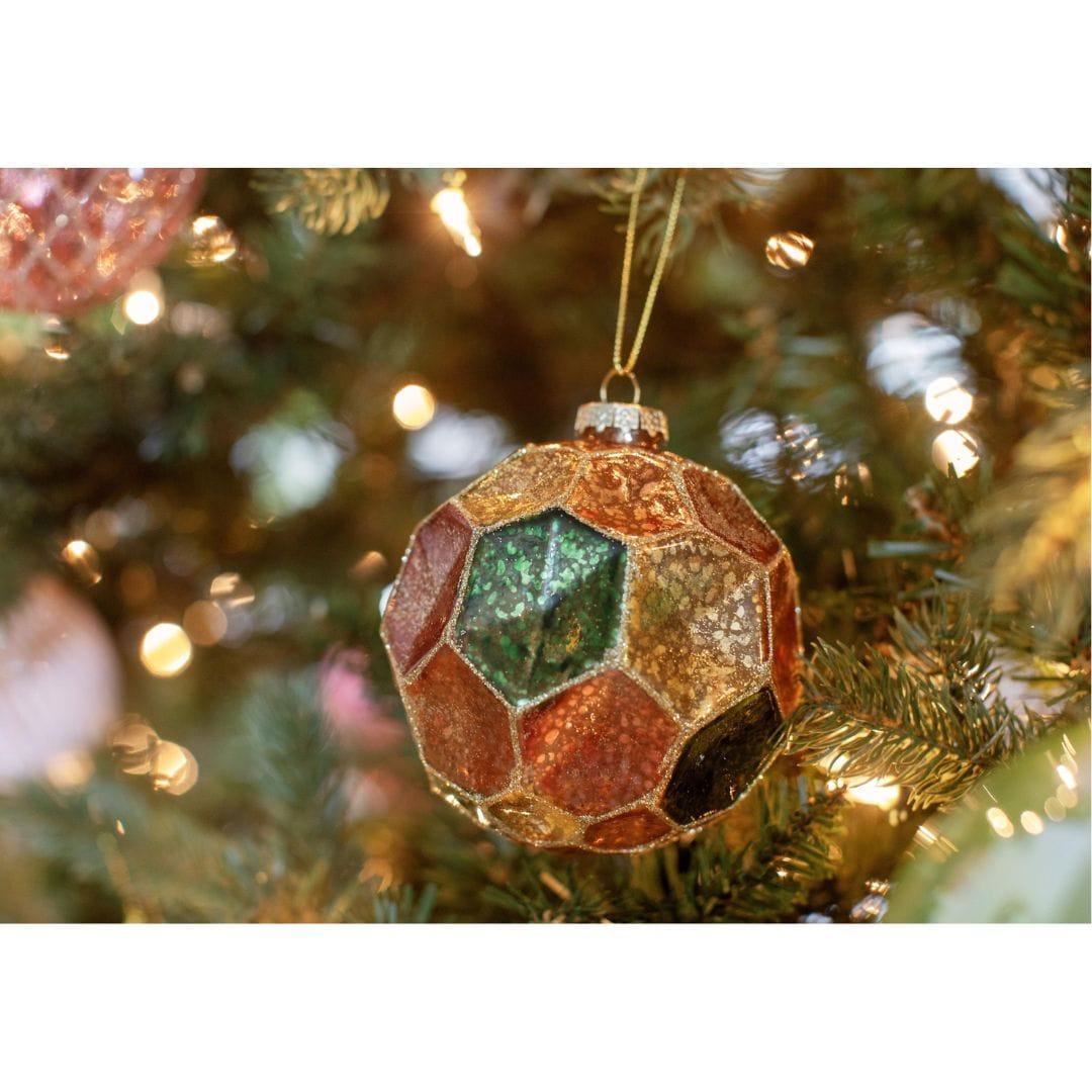 Zodax Dimpled Multicolored Ball Ornament Seasonal & Holiday Decorations